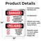 Signmission Propane Gas Flammable No Smoking Danger Sign, Vinyl Decal, 10in W x 14in L, 2PK OS-2PACK-DS-D-1014-VS-1539 - alternate 2
